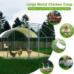 26 Ft. X 9 Ft. X 6 Ft. Large Walk-in Metal Chicken Coops With Waterproof Cover, Outdoor Backyard Farm, Poultry Fencing -Dewalt Tools Shop maocao hoom chicken coops y s33 44 1000