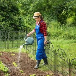 27 In. X 40 In. Heavy Duty Metal Temporary Dog Digging Fencing Barrier With Gate For Outdoor Yard (12-Pack) -Dewalt Tools Shop metal fence panels 0b4y3k6p 31 1000