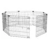 2 Ft. X 5 Ft. Octagonal Foldable Flat Top Metal Rectangle Fencing Playpen With Single Door For Dogs, Black -Dewalt Tools Shop metal fence panels 1x0u7g9m 64 1000