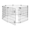 2.5 Ft. X 5 Ft. Octagonal Foldable Flat Top Metal Rectangle Fencing Playpen With Single Door For Dogs, Black -Dewalt Tools Shop metal fence panels 2t9i8l0q 64 1000