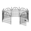 27 In. X 32 In. Heavy Duty Metal Temporary Dog Digging Fencing Barrier With Gate For Outdoor Yard (16-Pack) -Dewalt Tools Shop metal fence panels 4u5x6m8i 64 1000
