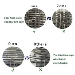 Galvanized 10 In. Wire Farm Fence Heavy Duty Deer Cattle Hog Goat Field Fencing For Yard Garden -Dewalt Tools Shop metallic justincity garden fencing 024ph03328d 1f 1000