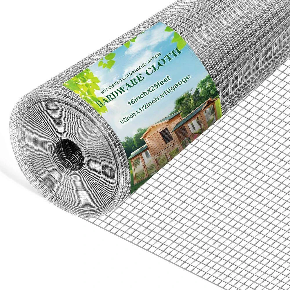 N/A Heavy Duty 1/2 Inch 16in X 25ft 19 Gauge Galvanized Hardware Cloth Chicken Wire Mesh Roll For Garden Fencing And Cages 3 N/A Heavy Duty 1/2 Inch 16in X 25ft 19 Gauge Galvanized Hardware Cloth Chicken Wire Mesh Roll For Garden Fencing And Cages