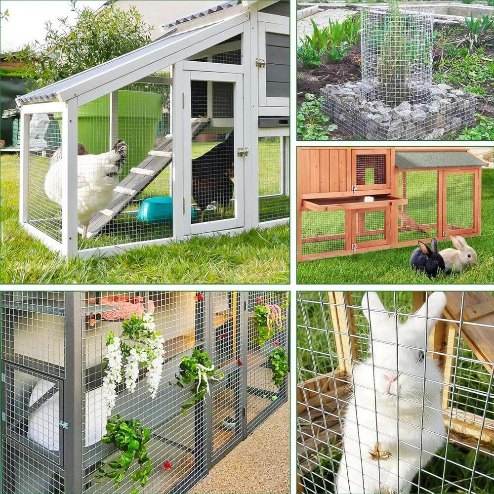 N/A Heavy Duty 1/2 Inch 16in X 25ft 19 Gauge Galvanized Hardware Cloth Chicken Wire Mesh Roll For Garden Fencing And Cages 8 N/A Heavy Duty 1/2 Inch 16in X 25ft 19 Gauge Galvanized Hardware Cloth Chicken Wire Mesh Roll For Garden Fencing And Cages - Image 6