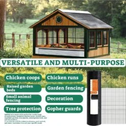 N/A Hardware Cloth 1/2 Inch 48x100' 19-Gauge Black Vinyl Coated Chicken Wire Mesh Roll Garden Fencing Welded Wire Fence -Dewalt Tools Shop n a hardware cloth fencing bsa1122c006 44 1000