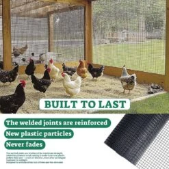 N/A Hardware Cloth 1/2 Inch 48x100' 19-Gauge Black Vinyl Coated Chicken Wire Mesh Roll Garden Fencing Welded Wire Fence -Dewalt Tools Shop n a hardware cloth fencing bsa1122c006 fa 1000