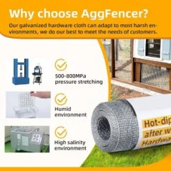 N/A Hardware Cloth 16in X 10ft 1/8 Inch 27Ga Hot Dipped Galvanized Welded Metal Fencing Roll Mesh For Garden Poultry Netting -Dewalt Tools Shop n a hardware cloth fencing bsa1122c008 1f 1000