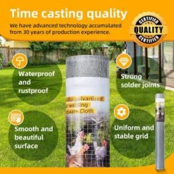 N/A Hardware Cloth 16in X 10ft 1/8 Inch 27Ga Hot Dipped Galvanized Welded Metal Fencing Roll Mesh For Garden Poultry Netting -Dewalt Tools Shop n a hardware cloth fencing bsa1122c008 4f 1000