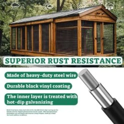 N/A Hardware Cloth 1/2 In. X 48 In. X 100ft. 19-Gauge Hot-Dipped Galvanized Welded Wire Mesh Roll For Chicken Rabbit Fencing -Dewalt Tools Shop n a hardware cloth fencing bsa1122c012 4f 1000