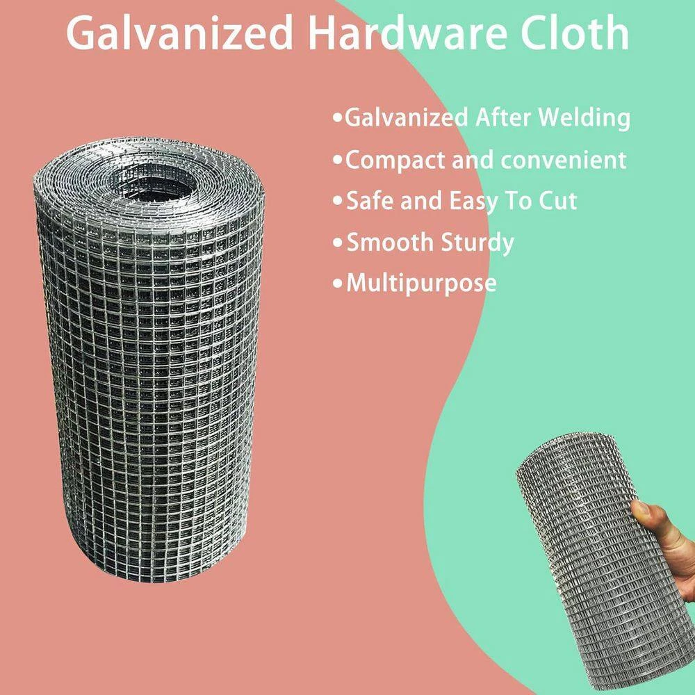 N/A Galvanized Welded Wire Hardware Cloth Roll 8in X 20ft 23Gauge Rabbit Snake Chicken Garden Fencing Critter Barrier 4 N/A Galvanized Welded Wire Hardware Cloth Roll 8in X 20ft 23Gauge Rabbit Snake Chicken Garden Fencing Critter Barrier - Image 2