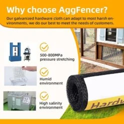 N/A Black PVC Coated 16in X 10ft 27 Gauge Hardware Cloth Galvanized Wire Mesh Screen Roll For Garden Fencing And More -Dewalt Tools Shop n a hardware cloth fencing bsa1122c025 1f 1000