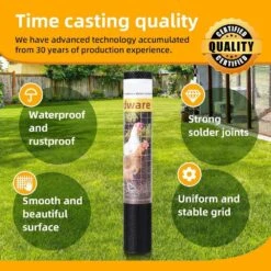 N/A Black PVC Coated 16in X 10ft 27 Gauge Hardware Cloth Galvanized Wire Mesh Screen Roll For Garden Fencing And More -Dewalt Tools Shop n a hardware cloth fencing bsa1122c025 4f 1000