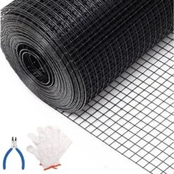 N/A Black Hardware Cloth 16GA 1x 36x 100ft Galvanized Wire Mesh Roll For Chicken Wire Fencing Metal Garden Fence