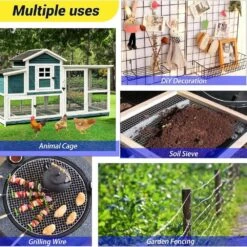 N/A Black Hardware Cloth 16GA 1x 36x 100ft Galvanized Wire Mesh Roll For Chicken Wire Fencing Metal Garden Fence -Dewalt Tools Shop n a hardware cloth fencing bsa1122c031 fa 1000