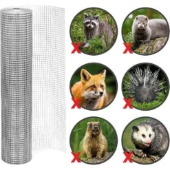 N/A 1/4in Hardware Cloth 48x100' 23 Gauge Hot-Dip Galvanized Wire Mesh Roll For Chicken Coops Garden Fencing Plant Supports -Dewalt Tools Shop n a hardware cloth fencing bsa1122c035 44 1000