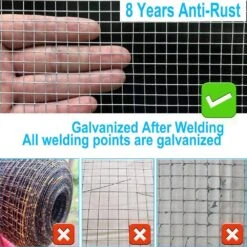 N/A 1/4in Hardware Cloth 48x100' 23 Gauge Hot-Dip Galvanized Wire Mesh Roll For Chicken Coops Garden Fencing Plant Supports -Dewalt Tools Shop n a hardware cloth fencing bsa1122c035 4f 1000