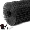 N/A Black Vinyl Coated Hardware Cloth 1in X 36in X 100ft 17 Gauge Welded Wire Mesh For Fencing And Garden Use