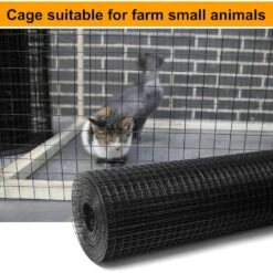 N/A Black Vinyl Coated Hardware Cloth 1in X 36in X 100ft 17 Gauge Welded Wire Mesh For Fencing And Garden Use -Dewalt Tools Shop n a hardware cloth fencing bsa1122c036 76 1000