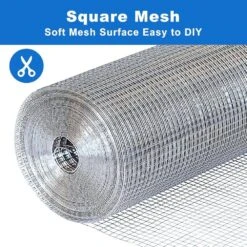 N/A Galvanized Hardware Cloth 1/4 In. X 48 In. X 100 Ft. 23-Gauge Rust-Resistant Wire Mesh Roll For Garden Fencing Fence -Dewalt Tools Shop n a hardware cloth fencing bsa1122c041 4f 1000