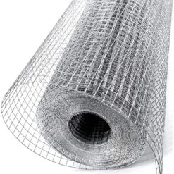 N/A Galvanized Hardware Cloth 1/4 In. X 48 In. X 100 Ft. 23-Gauge Rust-Resistant Wire Mesh Roll For Garden Fencing Fence