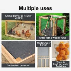 N/A Hardware Cloth 23Gauge 1/4in Opening 16in X 8ft Roll 304 Stainless Steel Mesh For Animal Fencing And Plant Protection -Dewalt Tools Shop n a hardware cloth fencing bsa1122c046 44 1000