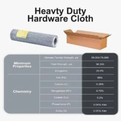 N/A Hardware Cloth 23Gauge 1/4in Opening 16in X 8ft Roll 304 Stainless Steel Mesh For Animal Fencing And Plant Protection -Dewalt Tools Shop n a hardware cloth fencing bsa1122c046 fa 1000