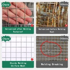 N/A Hardware Cloth 1/4 Inch X 48 X 100 Ft 23 Gauge Galvanized Wire Mesh For Chicken Coop Rabbit Cages Garden Fencing -Dewalt Tools Shop n a hardware cloth fencing bsa1122c052 4f 1000