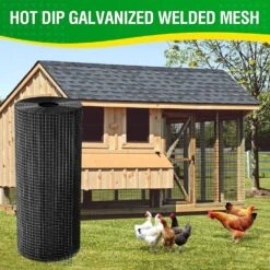 N/A 1/2 Inch 48 X 50 Ft 19-Gauge Black Vinyl Coated Welded Wire Mesh Fencing Chicken Wire Garden Fencing Roll -Dewalt Tools Shop n a hardware cloth fencing bsa1122c059 44 1000