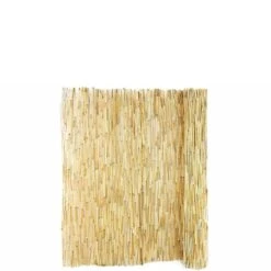 4 Ft. H X 8 Ft. L Tan Reed Fencing Panel Decorative Screen Fence For Backyard Garden Fencing Divider (4-Pack)