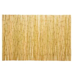 Natural Bamboo Fencing Decorative Rolled Fence Panel 6 Ft. H X 4 Ft. L X 1 In. D