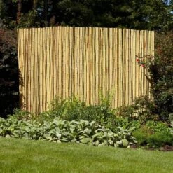 Natural Bamboo Fencing Decorative Rolled Fence Panel 90 In. H X 48 In. L X 1 In. D -Dewalt Tools Shop natural backyard x scapes garden fencing 22 n84 76 1000