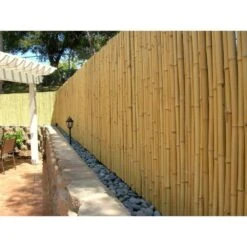 3/4 In. D X 3ft. H. X 8 Ft. W Natural Bamboo Fence Decorative Rolled Fencing Panel -Dewalt Tools Shop natural backyard x scapes garden fencing bama bf025 31 1000