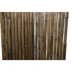 4 Ft. H X 8 Ft. W Natural Black Bamboo Fencing Garden Screen Rolled Fence Panel -Dewalt Tools Shop natural black backyard x scapes garden fencing 22 b4 4f 1000