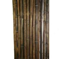 4 Ft. H X 8 Ft. W Natural Black Bamboo Fencing Garden Screen Rolled Fence Panel -Dewalt Tools Shop natural black backyard x scapes garden fencing 22 b4 c3 1000