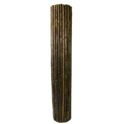 6 Ft. H X 8 Ft. W Natural Black Rolled Bamboo Fencing Garden Screen Fence Panel -Dewalt Tools Shop natural black backyard x scapes garden fencing 22 b6 1f 1000