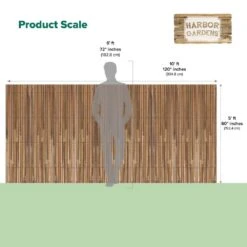 Harbor Gardens Split Bamboo Fencing -Dewalt Tools Shop natural garden fencing r647hg10 4f 1000
