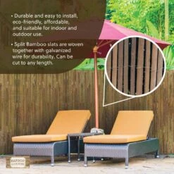 Harbor Gardens Split Bamboo Fencing -Dewalt Tools Shop natural garden fencing r647hg10 fa 1000