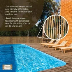 13 Ft. L X 3 Ft. 3 Ft. H Decorative Garden Reed Wood Fencing -Dewalt Tools Shop natural harbor gardens garden fencing r644hg 1f 1000