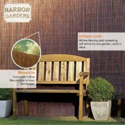 13 Ft. L X 3 Ft. 3 Ft. H Decorative Garden Willow Wood Fencing -Dewalt Tools Shop natural harbor gardens garden fencing r648hg 44 1000