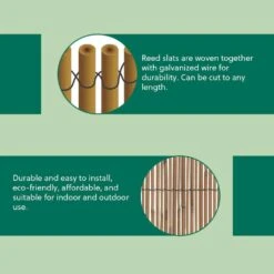 13 Ft. L X 6 Ft. X 6 Ft. H Decorative Garden Reed Wood Fencing -Dewalt Tools Shop natural harbor gardens garden fencing r668hg fa 1000