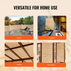 Reed Fence Backyard Landscaping Privacy Blind Fencing Screen 13.3 Ft. X 3.3 Ft., Decorative Fence For Backyard Garden -Dewalt Tools Shop natural vevor garden fencing lwwl1jt133ftr0tuev0 fa 1000