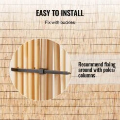 Natural Reed Fencing, 5.5 Ft. X 16.4 Ft. Reed Screen Curtain Balcony Reed Fence Roll Outdoor Backyard Patio Power Source -Dewalt Tools Shop natural vevor garden fencing lwwl1jt164ft2hbiiv0 44 1000