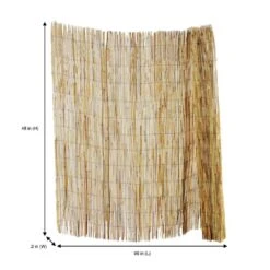 4 Ft. H X 8 Ft. W Natural Peeled And Polished Reed Fencing -Dewalt Tools Shop natural vigoro garden fencing 4477413 a0 1000