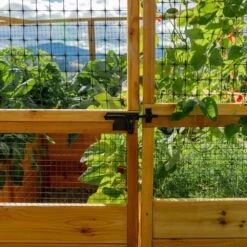 8 Ft. X 8 Ft. Garden In A Box With Deer Fencing -Dewalt Tools Shop natural wood outdoor living today raised planter boxes rb88dfo 1f 1000