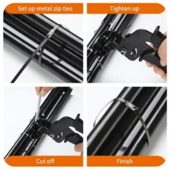 Stainless Steel Cable Tie Gun Set With 300-Pcs Different Sizes Black Metal Zip Ties For Fencing Exhaust Pipes -Dewalt Tools Shop nvnoo concrete accessories 8q7l9m0d a0 1000