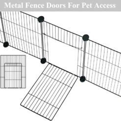 11.8 In. X 15 In. X 0.2 In. Black Metal Wire Yard Animal Fencing Posts For Dogs And Small Animals (12-Pack) -Dewalt Tools Shop nvnoo metal fence panels 5p4g2o8j 40 1000