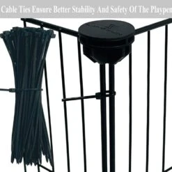 11.8 In. X 15 In. X 0.2 In. Black Metal Wire Yard Animal Fencing Posts For Dogs And Small Animals (12-Pack) -Dewalt Tools Shop nvnoo metal fence panels 5p4g2o8j 4f 1000