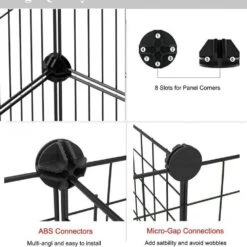 11.8 In. X 15 In. X 0.2 In. Black Metal Wire Yard Animal Fencing Posts For Dogs And Small Animals (12-Pack) -Dewalt Tools Shop nvnoo metal fence panels 5p4g2o8j c3 1000