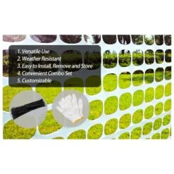 4 Ft. X 100 Ft. Plastic Safety Fence With 100 Zip Ties For Garden Fencing, White -Dewalt Tools Shop nvnoo snow fencing 0m2x7b9j 31 1000
