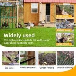 24 In. X 25 Ft. 16 Gauge Welded Metal Wire Fencing Roll For Chicken Coop And Home Improvement, Green -Dewalt Tools Shop nvnoo snow fencing 6t4o2z3i 31 1000